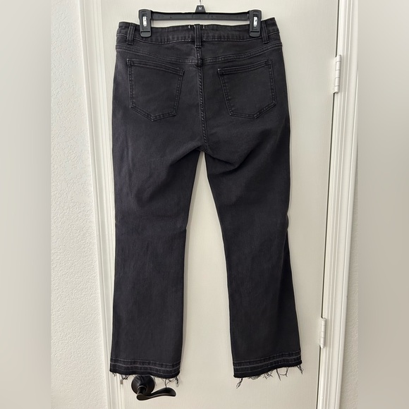 Black Ankle Lace-Up Cropped Jeans NWOT - Picture 11 of 13